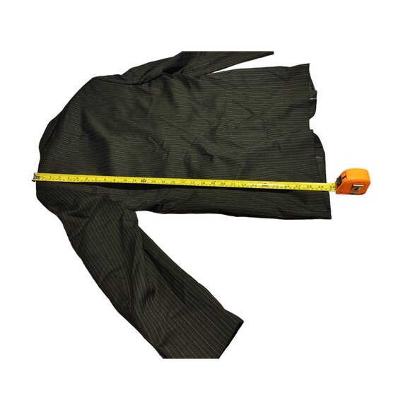 Louis Raphael Luxe Piece Suit Charcoal Gray Pinstripe Blazer Jacket Coat 40R 34W - Picture 9 of 12